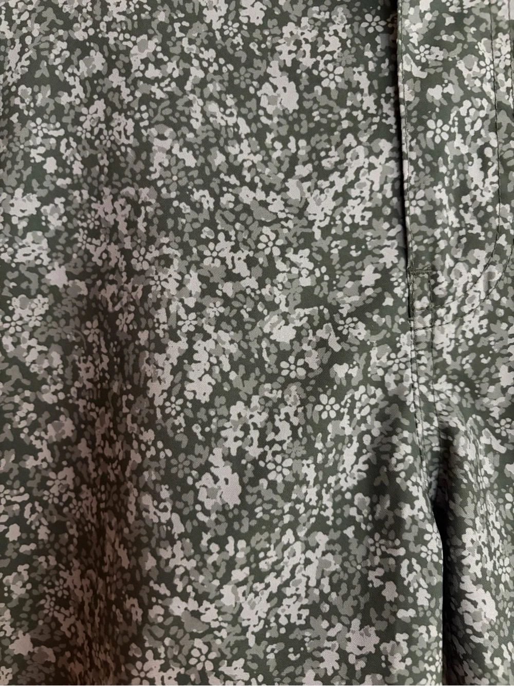Gilly Hicks Olive Green Micro Floral Shorts